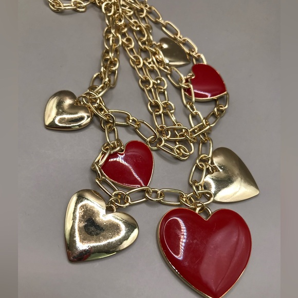 Thalia Sodi Gold-Tone and Red Heart Layered Necklace - Picture 9 of 9